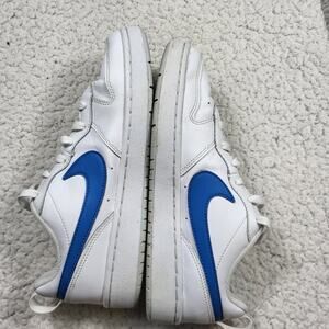Nike Court Borough Low 2 sneakers white and blue KIDS size 6.5Y